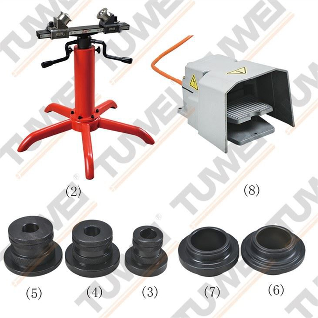 12-Zoll-Rohrrollnutwerkzeuge mit Fußschalter